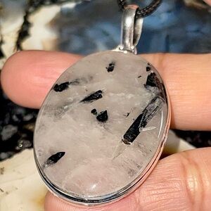 Needle- Like Rutilated Quartz Pendant 2 1/4”